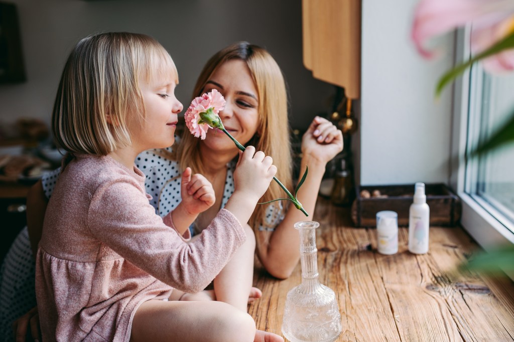 Agata Borzym with daughter
